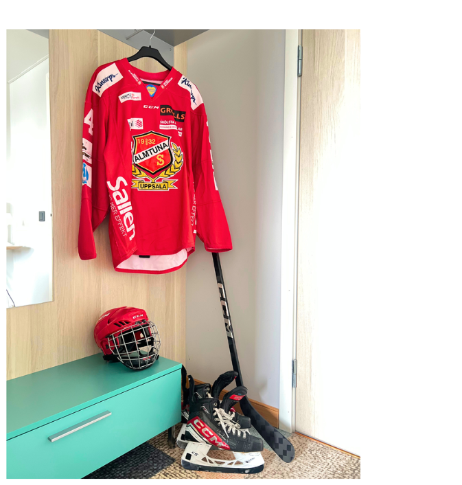 Hockeytröja och utrustning