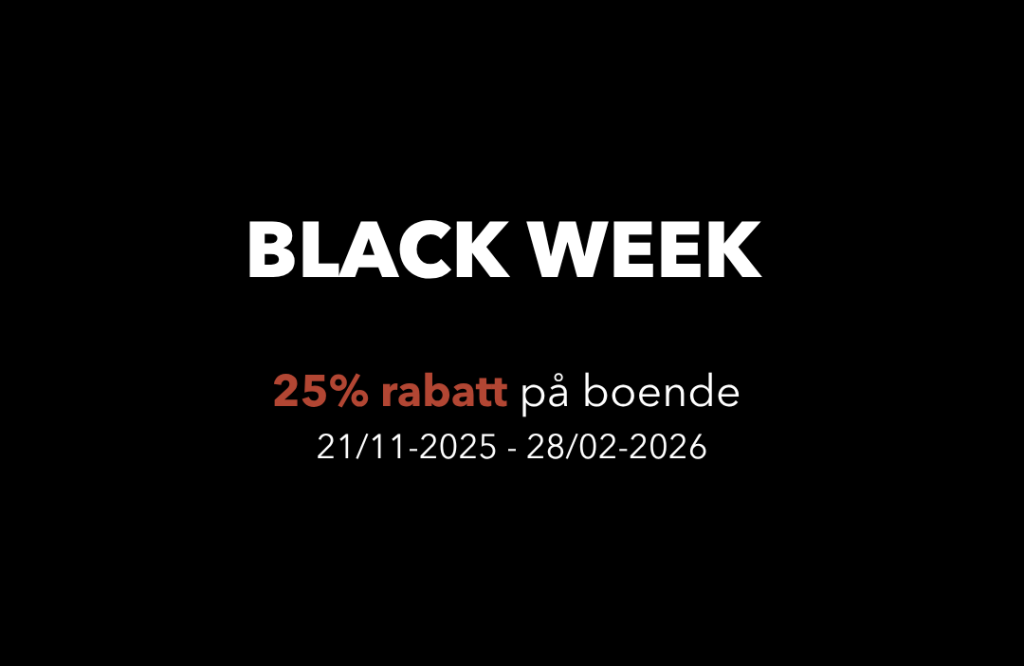 Black week erbjudande